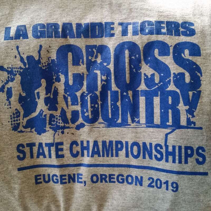 La Grande High School XC 2019 State Championships Tee.